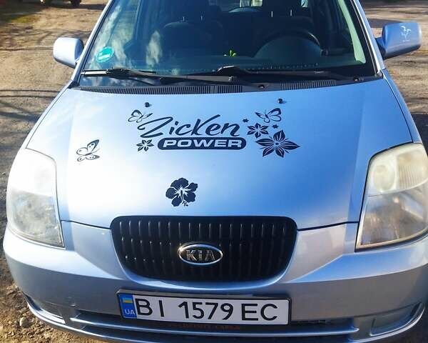 Синий Киа Пиканто, объемом двигателя 1.1 л и пробегом 148 тыс. км за 4100 $, фото 1 на Automoto.ua