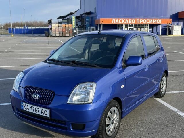 Синий Киа Пиканто, объемом двигателя 1.1 л и пробегом 190 тыс. км за 4800 $, фото 1 на Automoto.ua