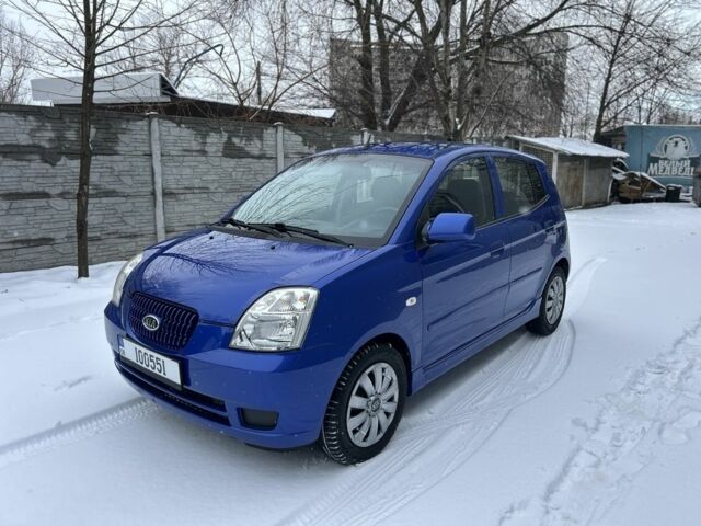 Синий Киа Пиканто, объемом двигателя 1.1 л и пробегом 190 тыс. км за 4700 $, фото 1 на Automoto.ua