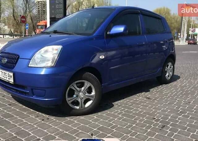 Синий Киа Пиканто, объемом двигателя 1.1 л и пробегом 166 тыс. км за 4600 $, фото 1 на Automoto.ua