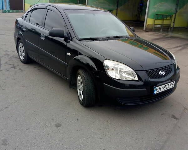 Черный Киа Рио, объемом двигателя 1.4 л и пробегом 85 тыс. км за 6000 $, фото 1 на Automoto.ua