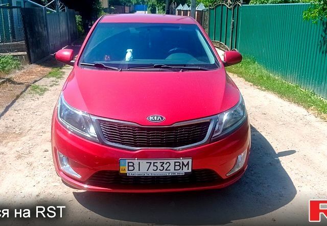 Красный Киа Рио, объемом двигателя 1.6 л и пробегом 28 тыс. км за 8200 $, фото 1 на Automoto.ua