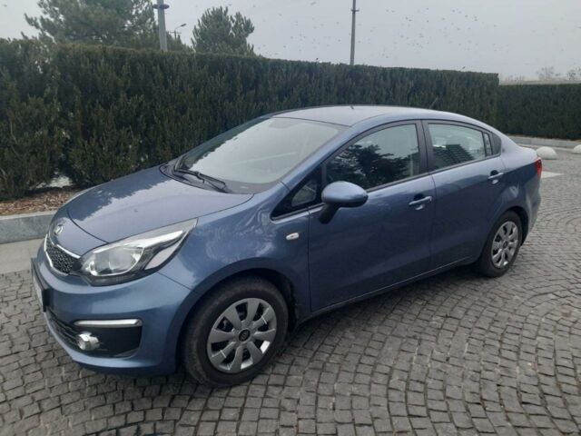 Синий Киа Рио, объемом двигателя 1.4 л и пробегом 83 тыс. км за 10600 $, фото 1 на Automoto.ua