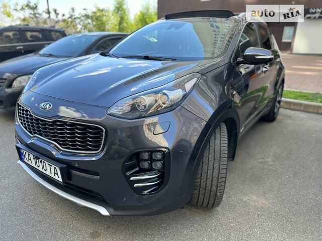 Серый Киа Sportage, объемом двигателя 2 л и пробегом 150 тыс. км за 26000 $, фото 1 на Automoto.ua