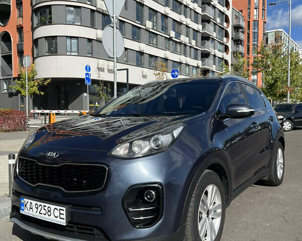 Синий Киа Sportage, объемом двигателя 2 л и пробегом 245 тыс. км за 18500 $, фото 1 на Automoto.ua