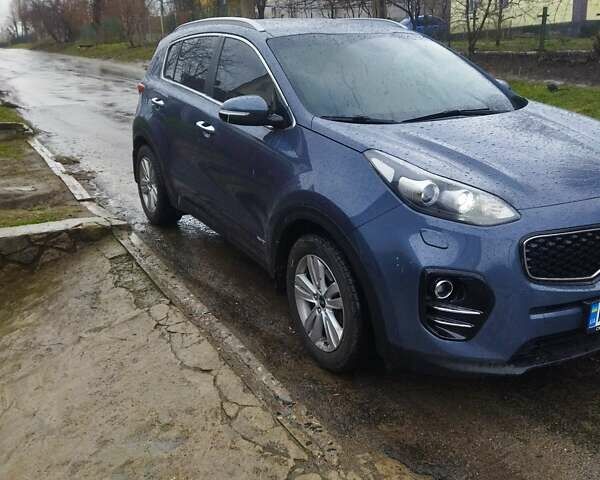 Синій Кіа Sportage, об'ємом двигуна 2 л та пробігом 54 тис. км за 21000 $, фото 1 на Automoto.ua