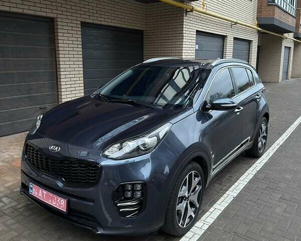 Синий Киа Sportage, объемом двигателя 2 л и пробегом 128 тыс. км за 18499 $, фото 1 на Automoto.ua