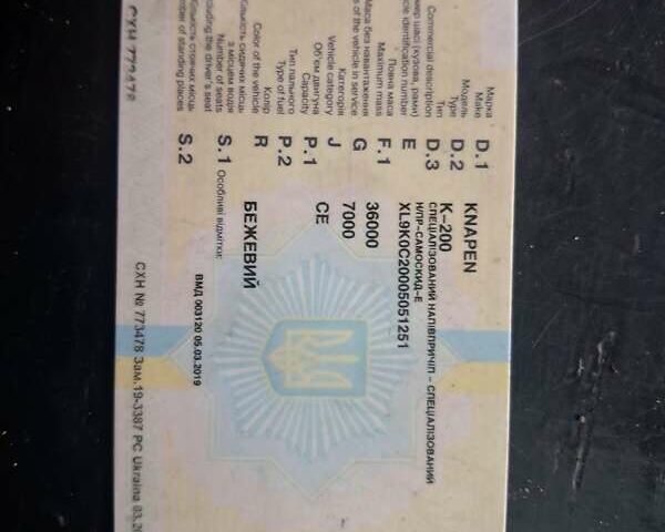 Бежевый Knapen К, объемом двигателя 0 л и пробегом 0 тыс. км за 12000 $, фото 1 на Automoto.ua