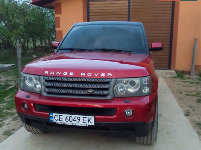 Красный Ленд Ровер Рендж Ровер Спорт, объемом двигателя 4.2 л и пробегом 179 тыс. км за 9515 $, фото 1 на Automoto.ua