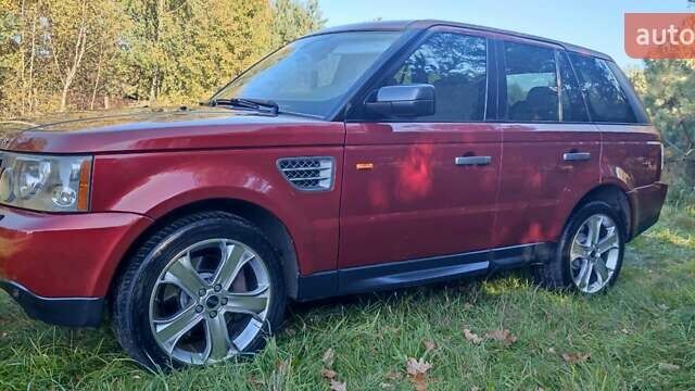 Красный Ленд Ровер Рендж Ровер Спорт, объемом двигателя 4.2 л и пробегом 220 тыс. км за 9500 $, фото 1 на Automoto.ua