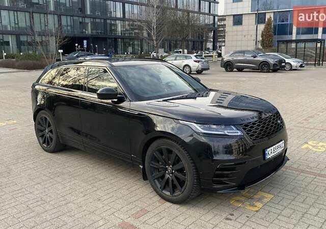 Черный Ленд Ровер Рендж Ровер Велар, объемом двигателя 2 л и пробегом 81 тыс. км за 49500 $, фото 1 на Automoto.ua