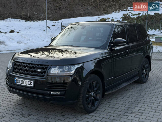 Черный Ленд Ровер Рендж Ровер, объемом двигателя 4.37 л и пробегом 200 тыс. км за 36500 $, фото 1 на Automoto.ua