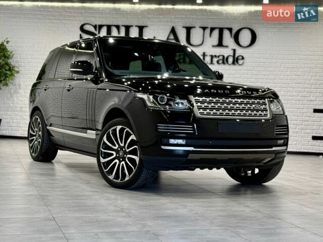 Черный Ленд Ровер Рендж Ровер, объемом двигателя 4.37 л и пробегом 3 тыс. км за 69999 $, фото 1 на Automoto.ua