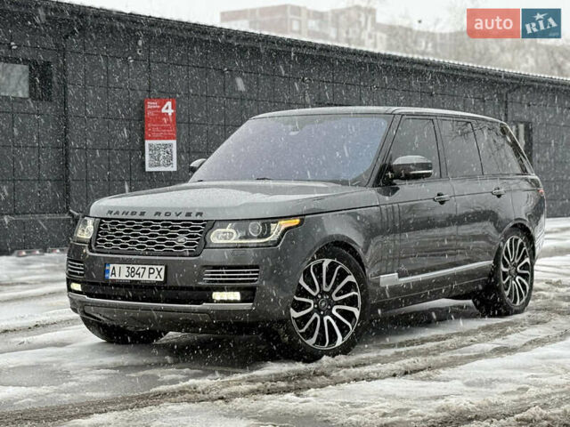 Сірий Ленд Ровер Рендж Ровер, об'ємом двигуна 4.37 л та пробігом 125 тис. км за 40999 $, фото 1 на Automoto.ua