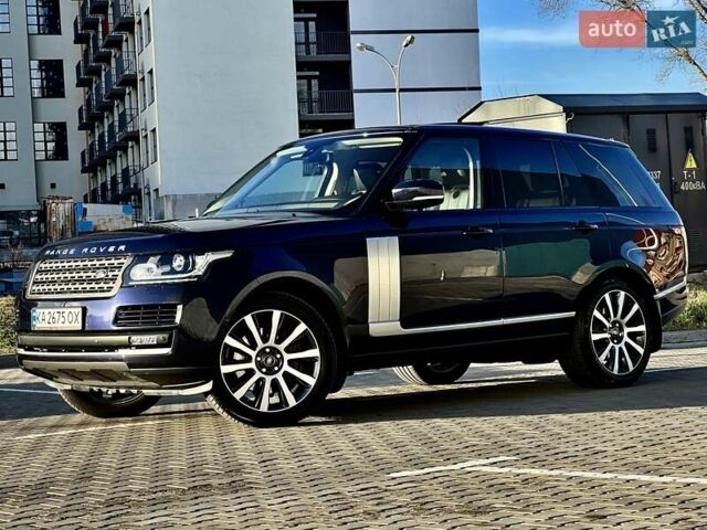 Синий Ленд Ровер Рендж Ровер, объемом двигателя 4.37 л и пробегом 247 тыс. км за 41500 $, фото 1 на Automoto.ua