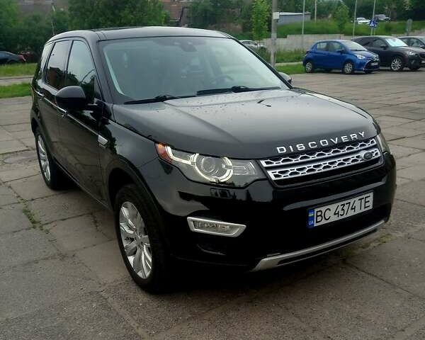 Черный Ленд Ровер Discovery Sport, объемом двигателя 2 л и пробегом 105 тыс. км за 18500 $, фото 1 на Automoto.ua