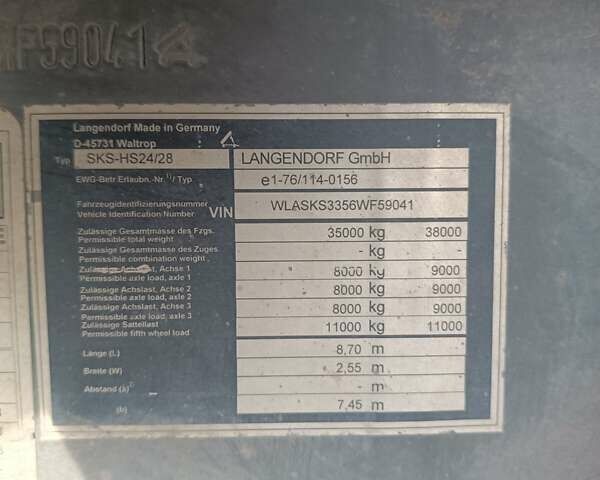 Сірий Лангендорф СКС, об'ємом двигуна 0 л та пробігом 100 тис. км за 11000 $, фото 1 на Automoto.ua