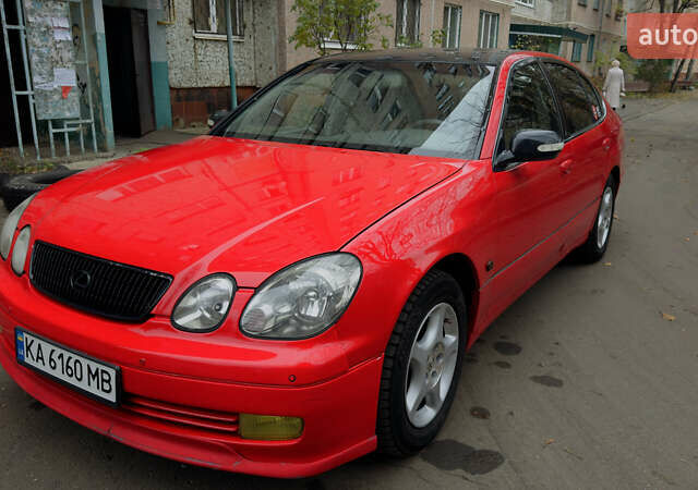 Красный Лексус ГС, объемом двигателя 3 л и пробегом 316 тыс. км за 5900 $, фото 1 на Automoto.ua