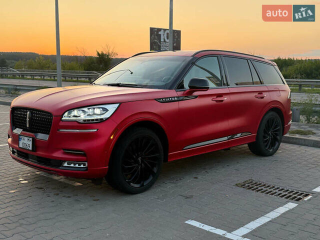 Красный Линкольн Авиатор, объемом двигателя 3 л и пробегом 25 тыс. км за 55000 $, фото 1 на Automoto.ua