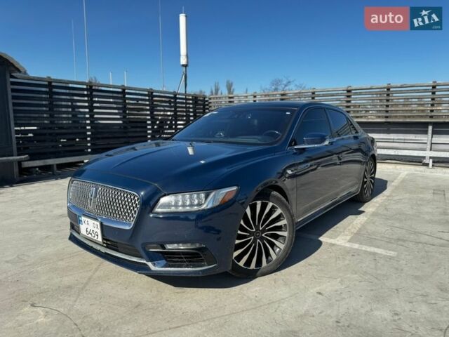 Синий Линкольн Континенталь, объемом двигателя 2.96 л и пробегом 227 тыс. км за 23500 $, фото 1 на Automoto.ua