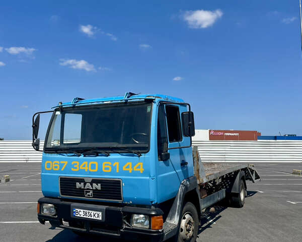 Синий МАН 12.224, объемом двигателя 4.58 л и пробегом 300 тыс. км за 12800 $, фото 1 на Automoto.ua