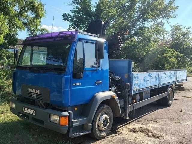 Синий МАН 14.224, объемом двигателя 6.87 л и пробегом 918 тыс. км за 35000 $, фото 1 на Automoto.ua