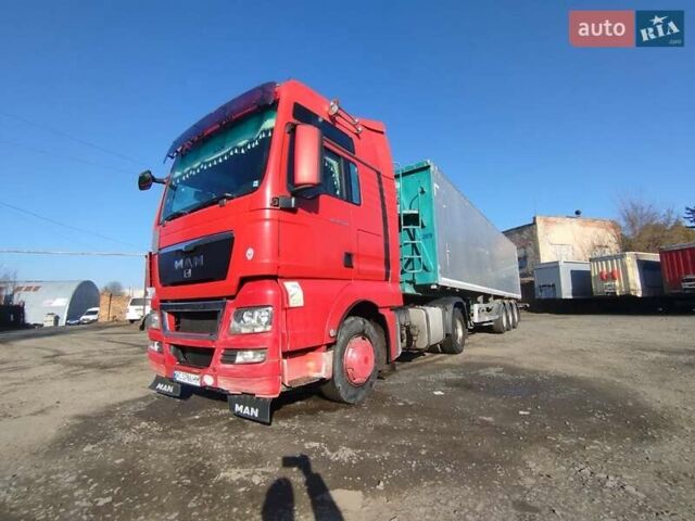 Красный МАН 18.480, объемом двигателя 12.42 л и пробегом 558 тыс. км за 9300 $, фото 1 на Automoto.ua