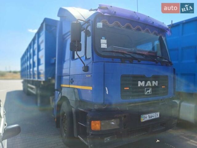 Синий МАН 19.414, объемом двигателя 11.97 л и пробегом 1000 тыс. км за 3600 $, фото 1 на Automoto.ua
