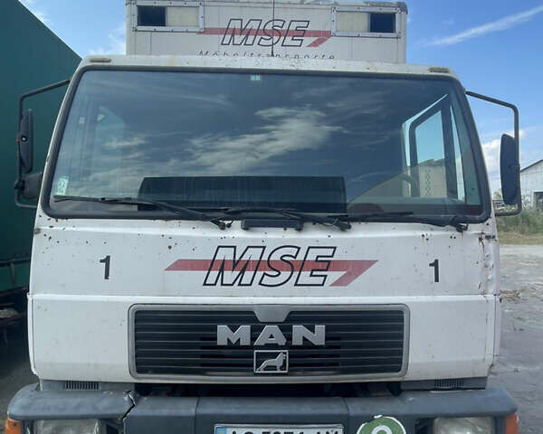 Белый МАН 8.163, объемом двигателя 4.58 л и пробегом 602 тыс. км за 7500 $, фото 1 на Automoto.ua
