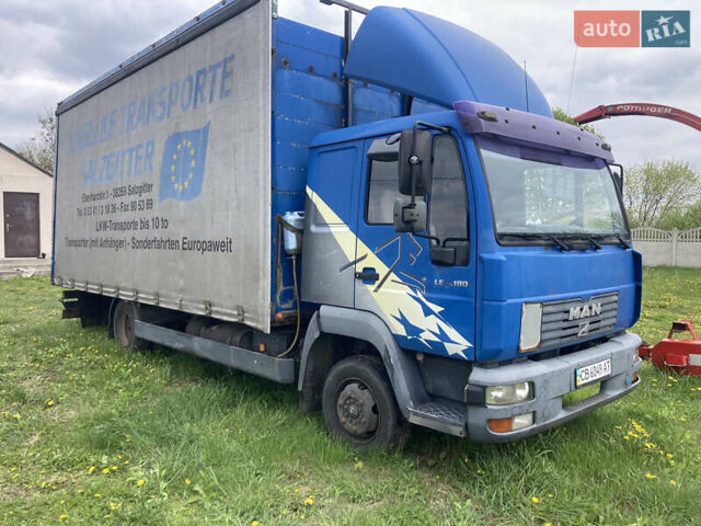 Синий МАН Л 2000, объемом двигателя 4.58 л и пробегом 397 тыс. км за 9400 $, фото 1 на Automoto.ua