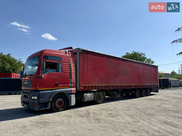 Красный МАН ТГА, объемом двигателя 10.5 л и пробегом 999 тыс. км за 7999 $, фото 1 на Automoto.ua