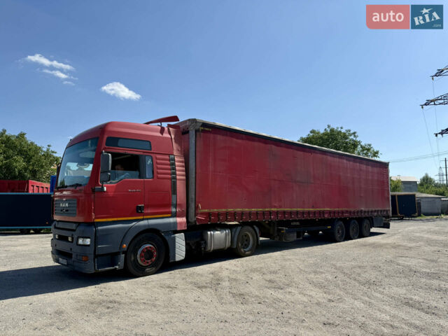 Красный МАН ТГА, объемом двигателя 10.5 л и пробегом 999 тыс. км за 7999 $, фото 1 на Automoto.ua