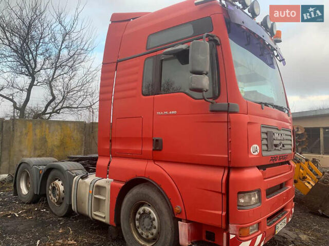 Красный МАН ТГА, объемом двигателя 13 л и пробегом 1 тыс. км за 11500 $, фото 1 на Automoto.ua