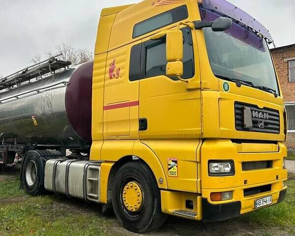 Желтый МАН ТГА, объемом двигателя 10.5 л и пробегом 9 тыс. км за 12000 $, фото 1 на Automoto.ua