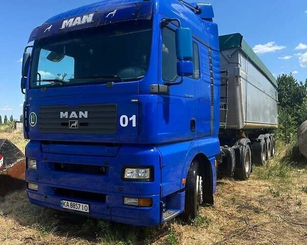 Синий МАН ТГА, объемом двигателя 12.82 л и пробегом 850 тыс. км за 20500 $, фото 1 на Automoto.ua