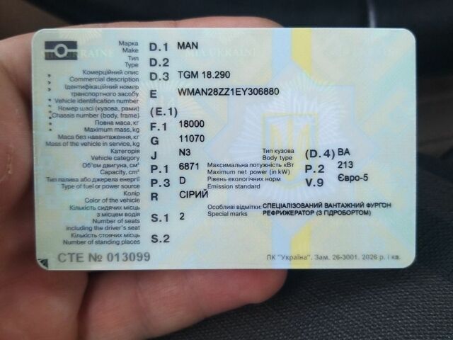Серый МАН ТГМ, объемом двигателя 6.87 л и пробегом 525 тыс. км за 43500 $, фото 1 на Automoto.ua