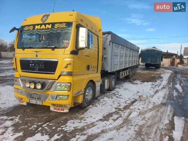 Желтый МАН ТГКС, объемом двигателя 10.52 л и пробегом 950 тыс. км за 29000 $, фото 1 на Automoto.ua