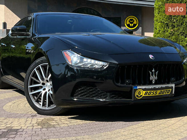 Чорний Мазераті Ghibli, об'ємом двигуна 3 л та пробігом 151 тис. км за 21700 $, фото 1 на Automoto.ua