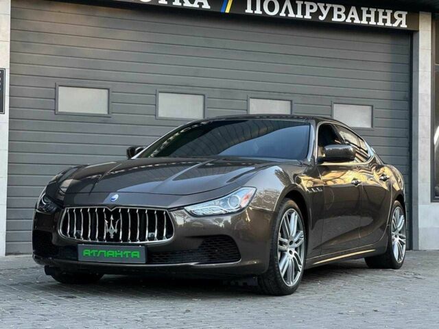 Коричневий Мазераті Ghibli, об'ємом двигуна 3 л та пробігом 99 тис. км за 14900 $, фото 1 на Automoto.ua