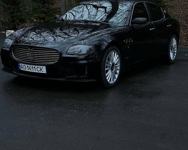 Черный Мазерати Кватропорте, объемом двигателя 4.24 л и пробегом 88 тыс. км за 13300 $, фото 1 на Automoto.ua