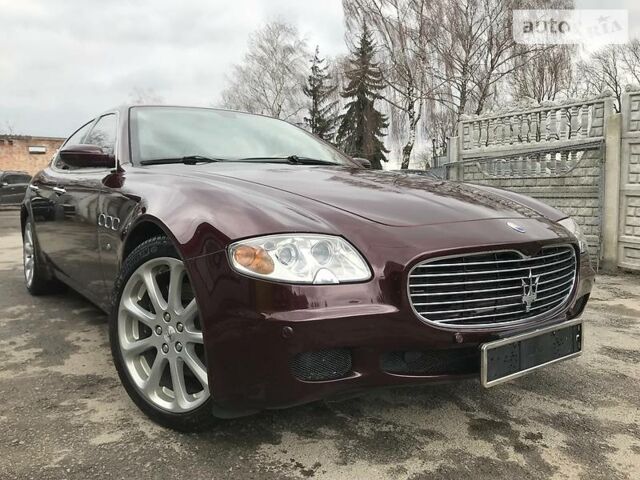 Гранатовий Мазераті Quattroporte, об'ємом двигуна 4.2 л та пробігом 97 тис. км за 23500 $, фото 1 на Automoto.ua