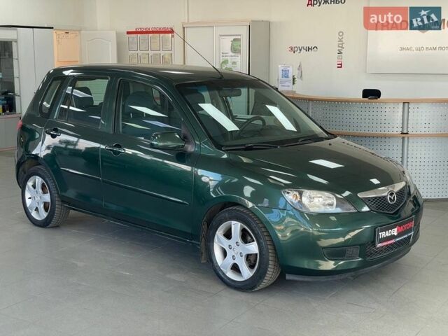 Зелений Мазда 2, об'ємом двигуна 1.39 л та пробігом 144 тис. км за 3990 $, фото 1 на Automoto.ua