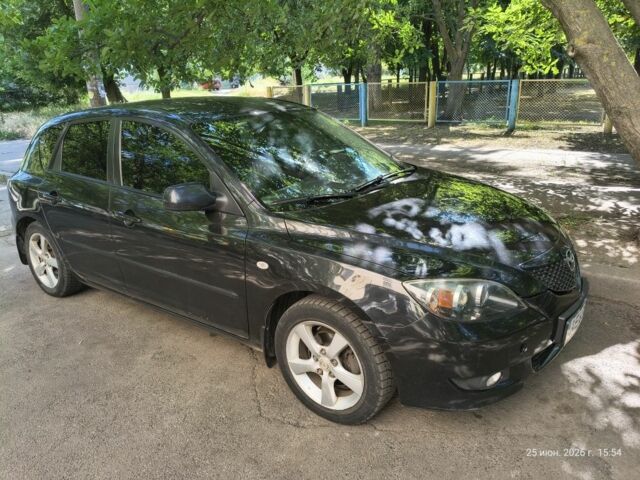 Черный Мазда 3, объемом двигателя 1.6 л и пробегом 149 тыс. км за 4611 $, фото 1 на Automoto.ua
