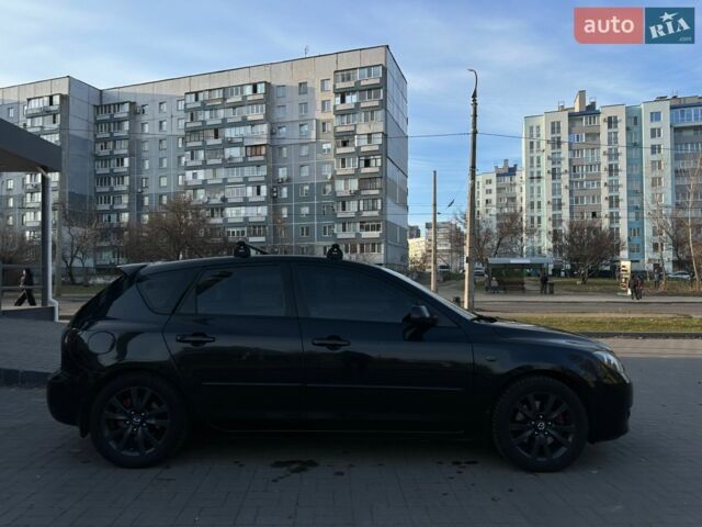Черный Мазда 3, объемом двигателя 2 л и пробегом 154 тыс. км за 6200 $, фото 1 на Automoto.ua