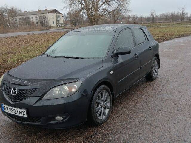 Черный Мазда 3, объемом двигателя 1.6 л и пробегом 256 тыс. км за 4600 $, фото 1 на Automoto.ua