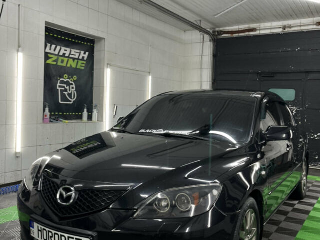 Черный Мазда 3, объемом двигателя 1.6 л и пробегом 345 тыс. км за 4750 $, фото 1 на Automoto.ua