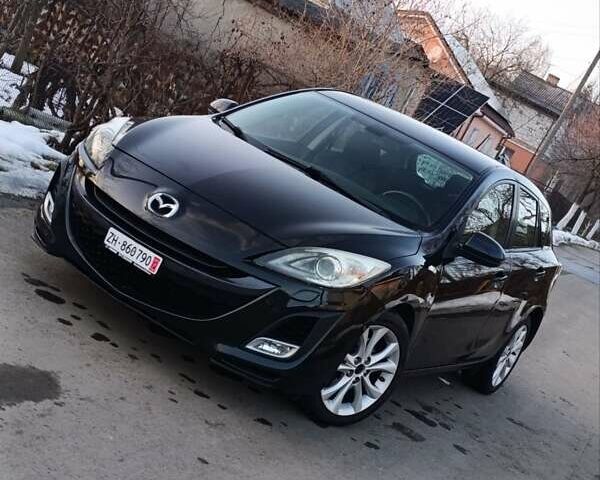 Черный Мазда 3, объемом двигателя 2 л и пробегом 238 тыс. км за 8700 $, фото 1 на Automoto.ua