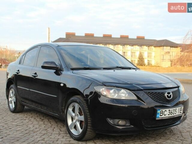 Черный Мазда 3, объемом двигателя 1.6 л и пробегом 281 тыс. км за 3850 $, фото 1 на Automoto.ua