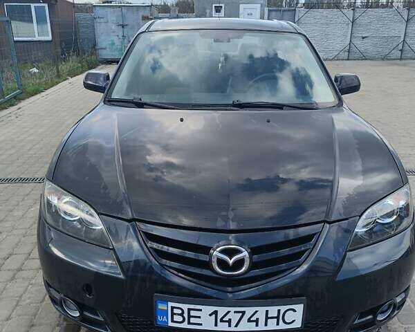 Черный Мазда 3, объемом двигателя 2 л и пробегом 187 тыс. км за 5300 $, фото 1 на Automoto.ua