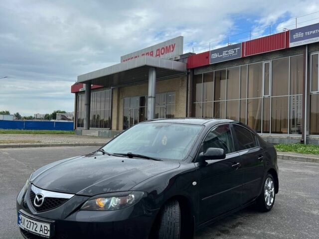 Черный Мазда 3, объемом двигателя 1.6 л и пробегом 180 тыс. км за 4300 $, фото 1 на Automoto.ua